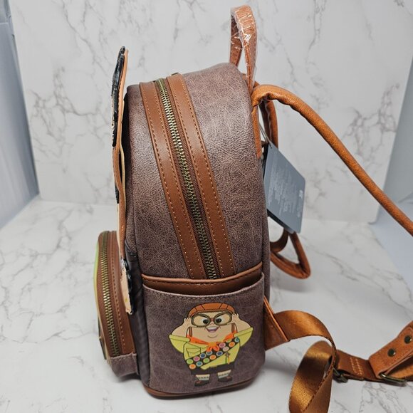 NWT Loungefly Disney Pixar's UP - Carl Fredrickson, Russell, Dug Mini Backpack - Picture 2 of 6